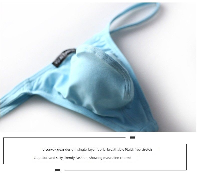 Férfi tanga nejlon lélegző alacsony derekú T alakformáló menstruációs bugyi meleg szexi fehérnemű_voghion.com