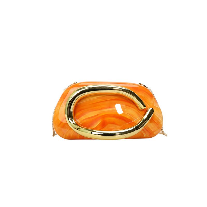 2025 New Round Box Clutch Evening Mini Small With Metal Hardware Handle Chain Crossbody Shoulder Bag_voghion.com