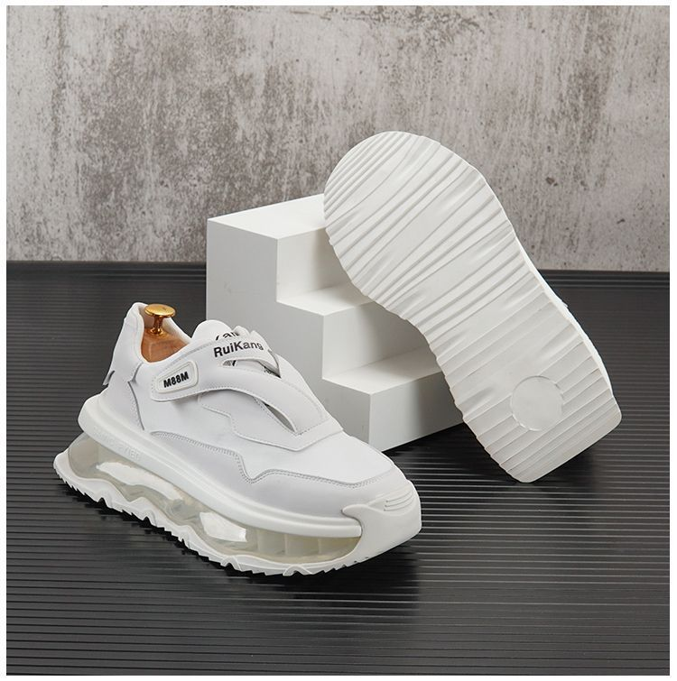 Män S Skor Canvas Daddy Sommarstil Andas Trendig Tjock sula Höjd Ökande Skor Full Palm Luftkudde Sport Casual_voghion.com