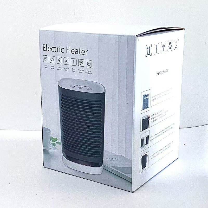 Oscillating Desktop Heater With Touch Control, 3-Speed Adjustable, Overheat & Tip-Over Protection, Ultra-Quiet (36-45dB) Ceramic Warmer_voghion.com