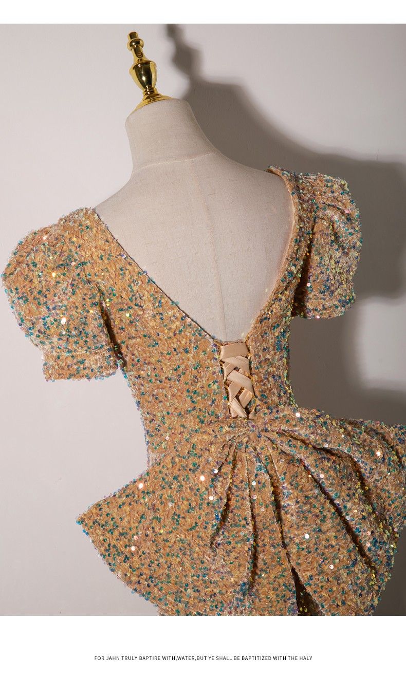 Abito da sera pesante da donna, nuovo stile, per ospite di banchetto, temperamento, coda di pesce, lungo e leggero, abito di lusso di nicchia_voghion.com