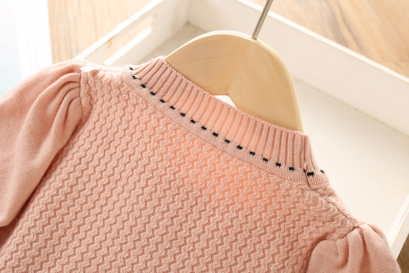 Pull pour enfants, ensemble deux pièces tricoté, Style occidental, petit parfum, pour fille, tendance, nouvelle collection automne/hiver 2022_voghion.com