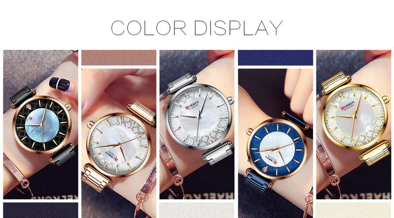 Women's Elegant Small Dial Watch With Shell-Inspired Face, Waterproof Quartz Wristwatch For Business & Casual Wear Business Watch_voghion.com
