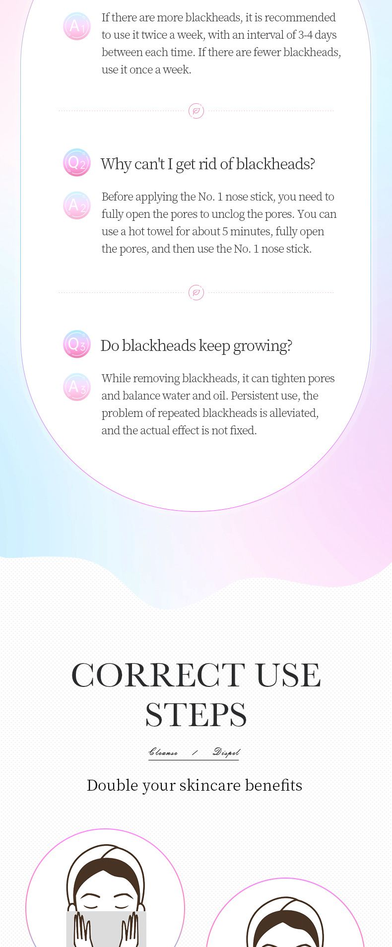 Bandes nasales en trois étapes pour éliminer les points noirs BIOAOUA Kit de soins pour la zone T et le nettoyage des pores_voghion.com