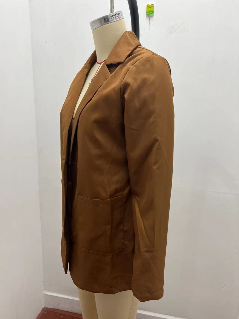 Dammode casual kostym lapel slim cardigan stil kostymjacka_voghion.com