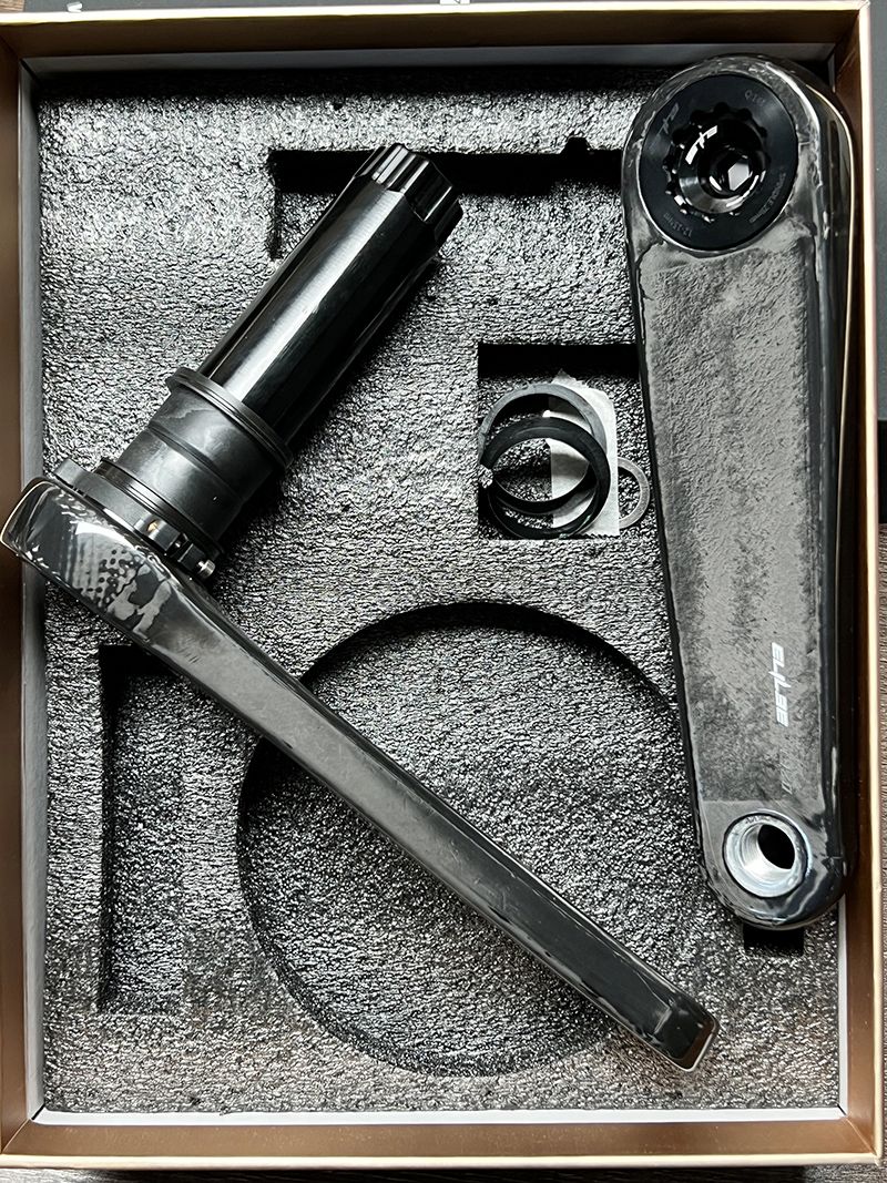 Guarnitura con misuratore di potenza Fiber SIGEYI, set di corone in titanio, alluminio e carbonio Axis_voghion.com