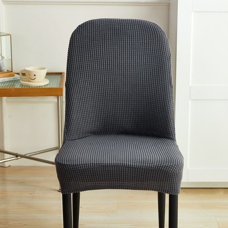 Curved Chair Cover All-inclusive Universal Dining Table And Chair Protective Cover Home Simple Modern Large Round Stool Cover_voghion.com