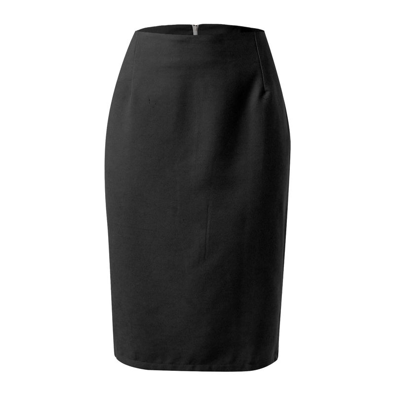 Gonna a tubino da donna Gonna scozzese Gonna MIDI in lana aderente al ginocchio a vita alta autunno inverno_voghion.com