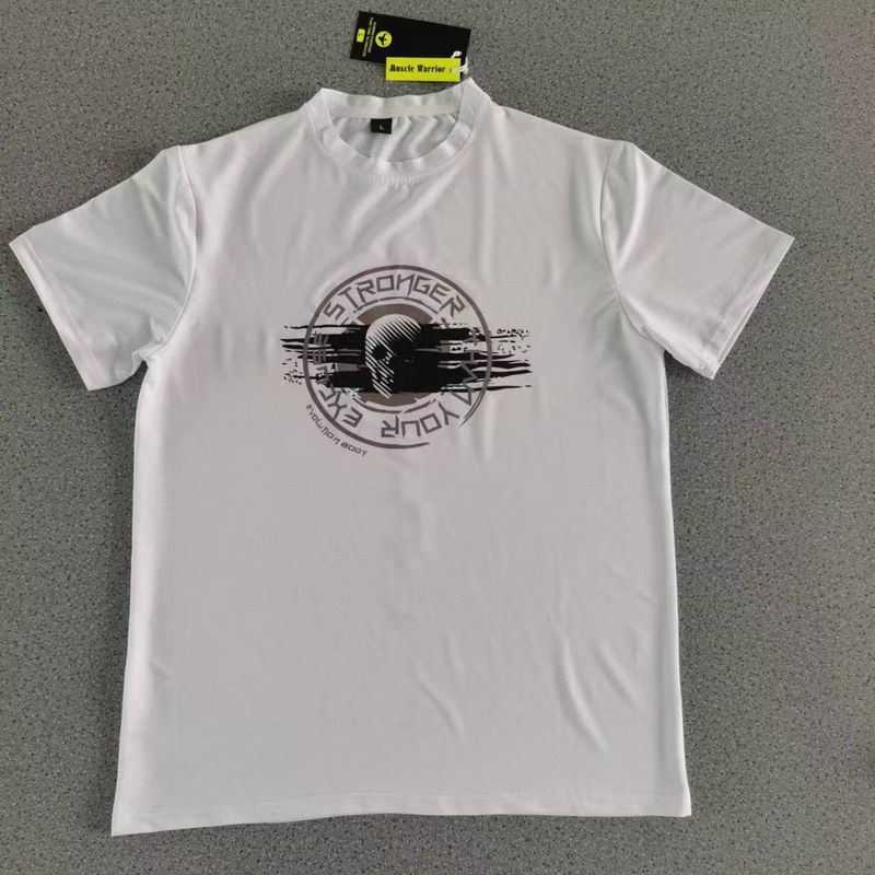 Printemps/été nouveaux sports pour hommes, loisirs, course à pied, entraînement physique, séchage rapide, élastique, sensation de glace à manches courtes_voghion.com