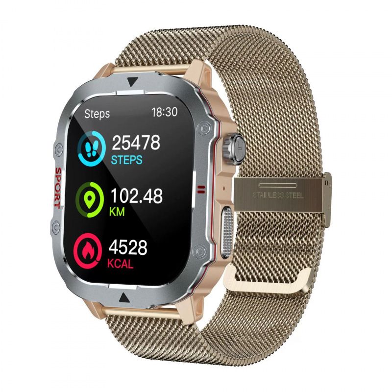 Trendy Items Cross-border New QX11 Smart Three-proof Outdoor Bluetooth Call Heart Rate Blood Pressure Monitoring Men's Sports Watch_voghion.com