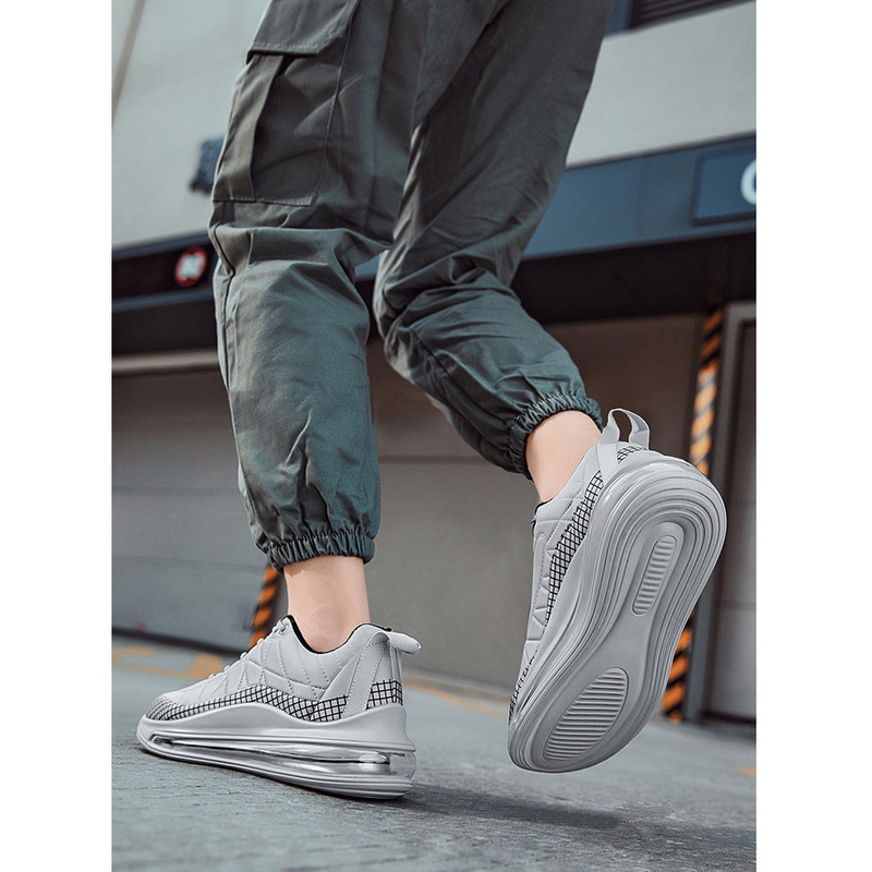 Sneakers med luftkuddar för män Löpning Promenadskor Atletiskt gym Fitnessskor Andas Mode Sneakers_voghion.com
