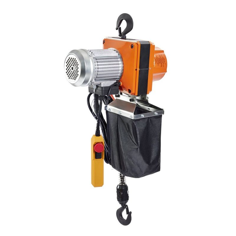 Electric Chain Hoist, 2200 Lbs/1 Ton Capacity, 10 Ft Lifting Height, 10 Ft/min Speed, 120V, Single Phase Overhead Crane With G100 Chain, 10 Ft Wire_voghion.com