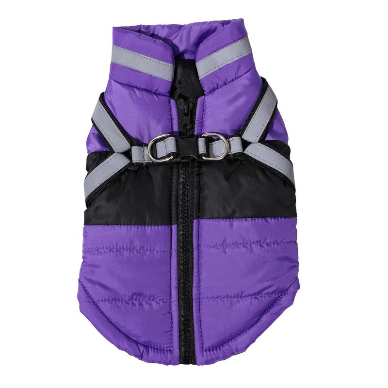 New Thickened Warm Dog Vest Autumn Winter, Reflective Pet Clothing For Small And Medium Dogs, Leash Harness Clothes_voghion.com