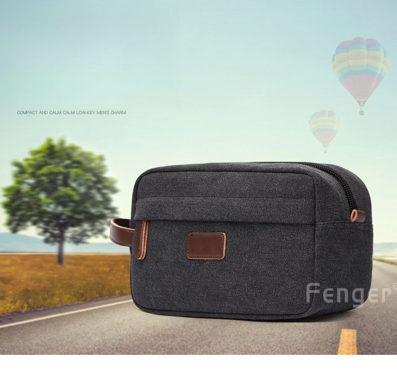 Nieuwe casual retro draagbare tas, opbergtas voor handtassen, draagbare kleine reistas, make-uptas_voghion.com