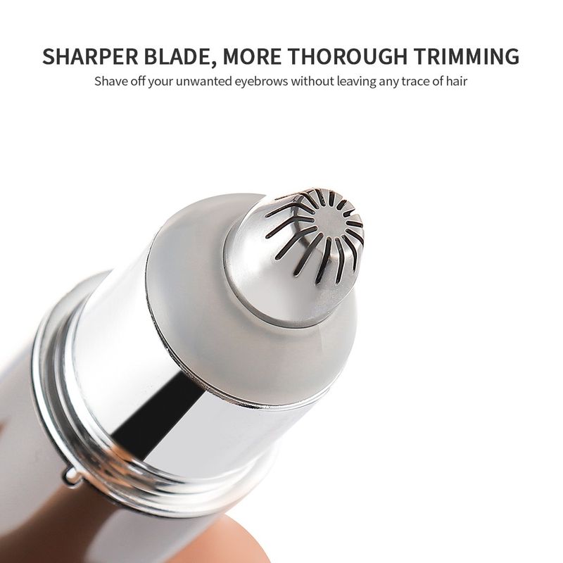 Elektrische wenkbrauwtrimmer Epilator met licht Draagbare mini-haartrimmer Gezichtshaarverwijdering Scheermes Liphaar Pluis Baardverwijderaar_voghion.com