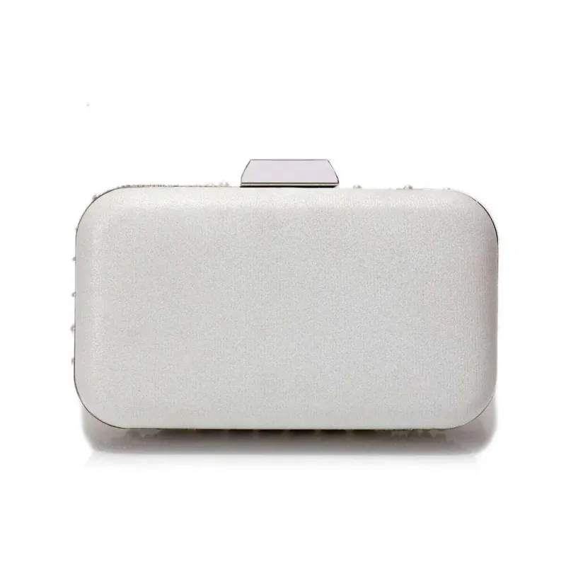 Designer Perlen Frauen Clutch Taschen Perle Aushöhlen Metall Kette Schulter Handtaschen Klappe Glitter Strass Party Abendessen_voghion.com