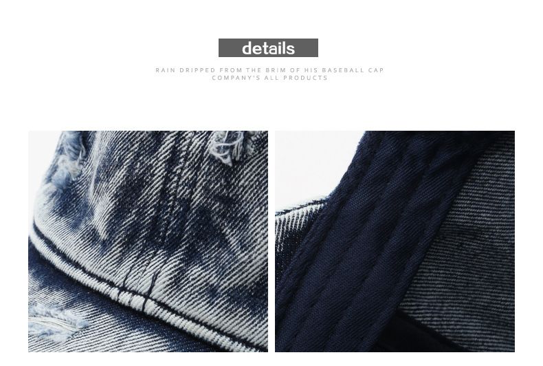 Ženska oprana stara bela enobarvna jeans baseball kapa, moška sončna kapa z račjim kljunom, športna moška kapa za prosti čas_voghion.com