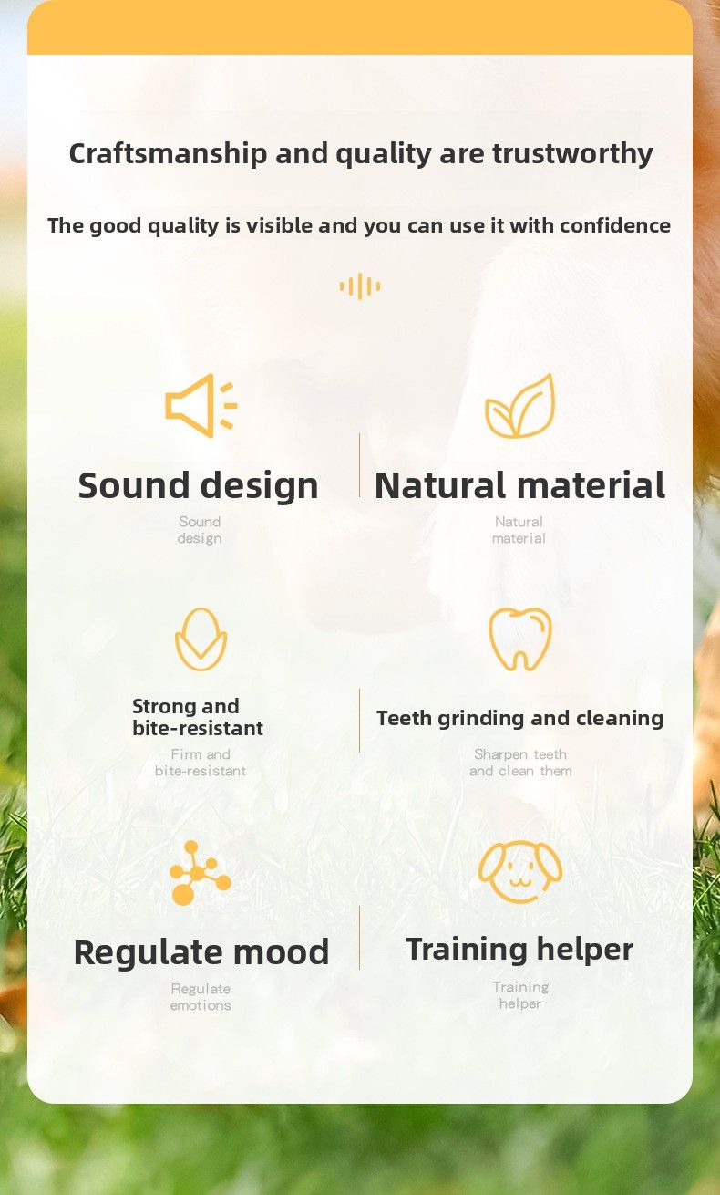 Jouet vocal pour chien, bâton molaire résistant aux morsures de maïs charnu, saveur bacon, jouet pour animaux de compagnie_voghion.com