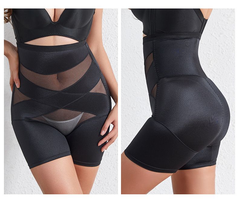 Pantalon de contrôle du ventre pour femme, taille haute, rehausseur de hanches, collant de contrôle du ventre, boxer sans couture, sous-vêtement moulant pour le corps_voghion.com