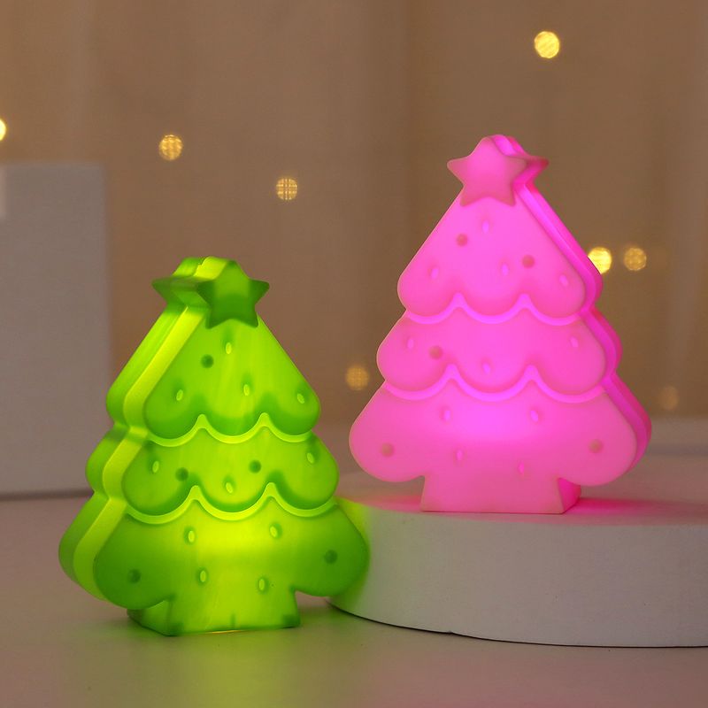 Mini decorazioni natalizie a LED - Decorazioni luminose da tavolo per le feste in verde e rosa, regalo perfetto per l'allegria delle feste_voghion.com
