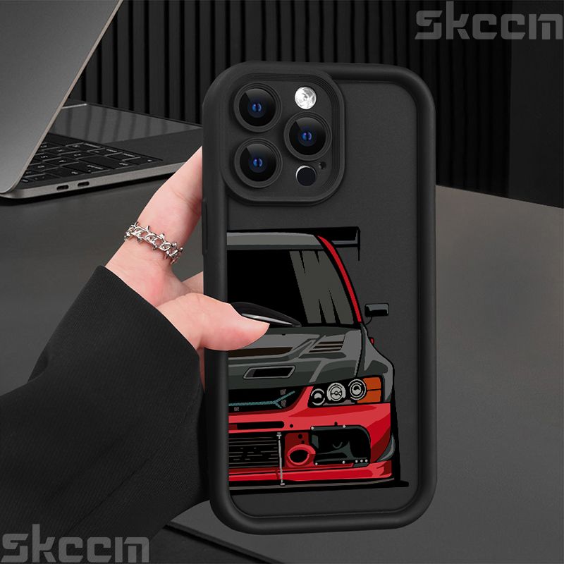 Divatos autómintás szilikon telefontok iPhone 16 Pro Max 15 14 11 12 13 7 8 16 Plus XS X XR matt ütésálló puha borítás_voghion.com