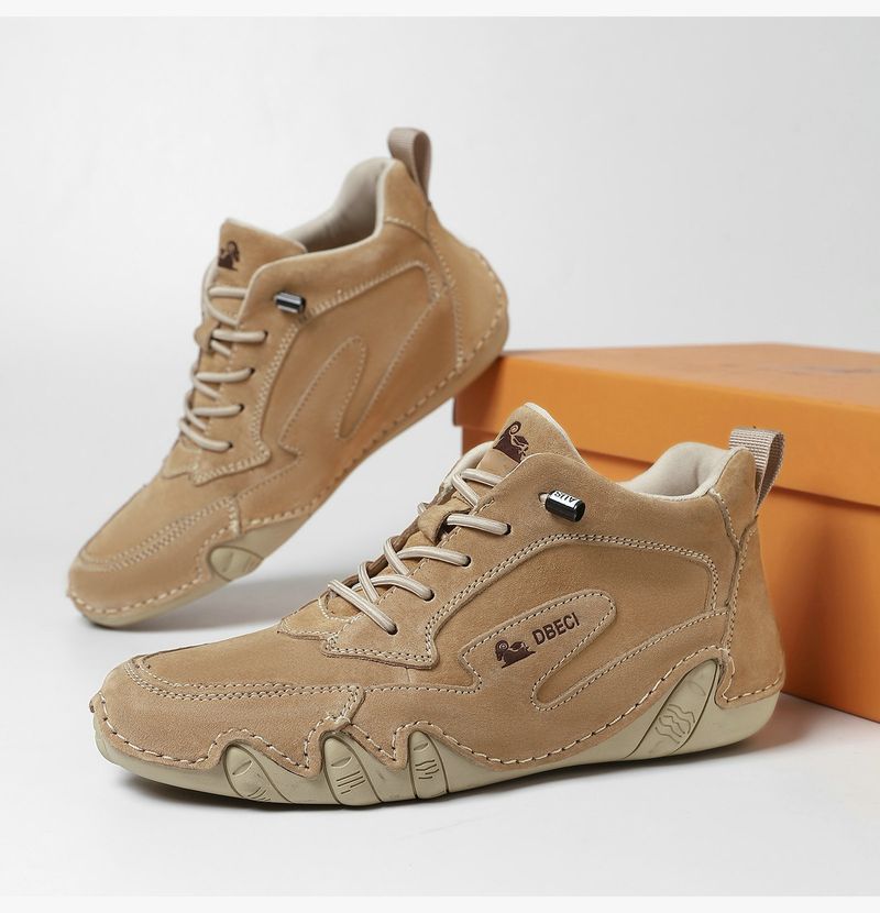 High-top Large-size Women's Shoes First-layer Leather Women's Martin Boots Short Boots Sports And Leisure Shoes Versatile Leather Boots_voghion.com