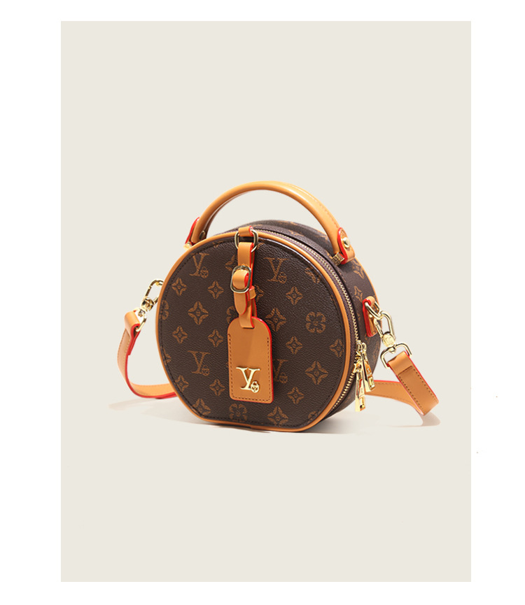 new Big-name Round Bags, Fashionable And Versatile Crossbody Bags, High-end One-shoulder Portable Round Cake Bags_voghion.com