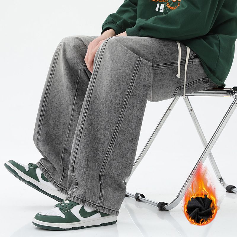 LKTM Wear # 2025 Toamnă/Iarnă Noi Blugi Americani Cu Gradient Colorați pentru Bărbați Vibe Trendy Brand Pantaloni Casual_voghion.com