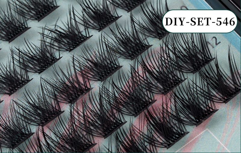 False Eyelashes False Eyelash Extension Suit Single Cluster Hair 144 Cluster Thick Big Eyes_voghion.com