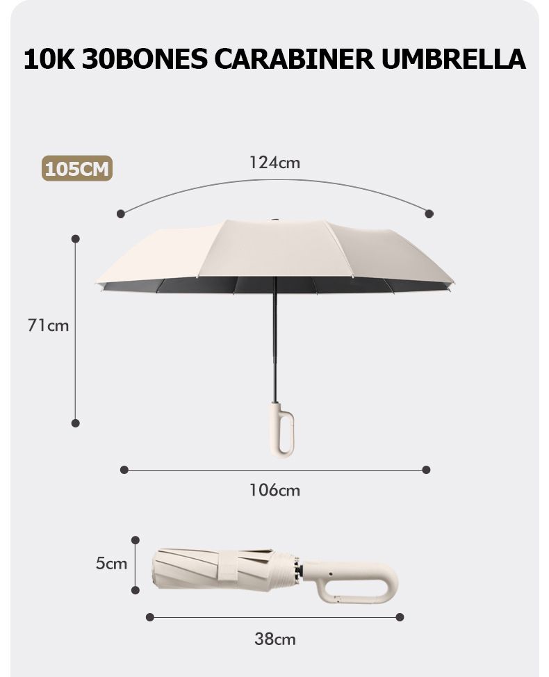 Unisex Safety Reverse Umbrella - UV Protection Reflective_voghion.com