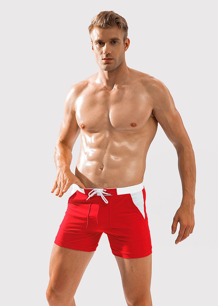 Abbigliamento da uomo, pantaloncini da bagno, pantaloncini da bagno da uomo, boxer, pantaloncini da bagno, pantaloni a quattro punti, pantaloni da spiaggia a doppio strato da uomo_voghion.com