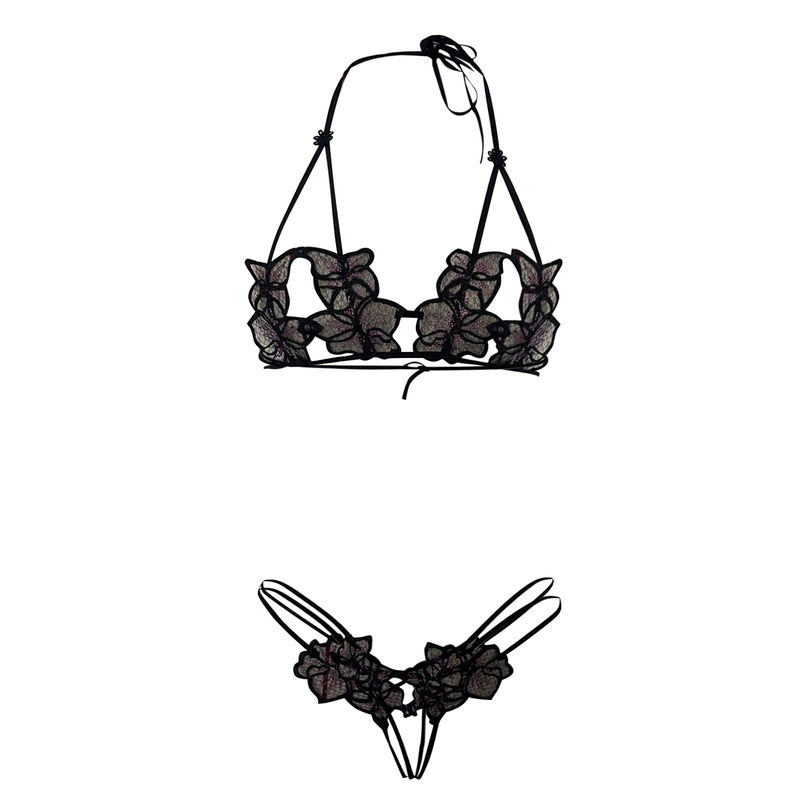 Sexiga spetsunderkläder Vuxenporr-bh-trosa Strumpebandsbälte Underw Set Hot erotisk kostym Plus Size Underkläder Babydoll_voghion.com