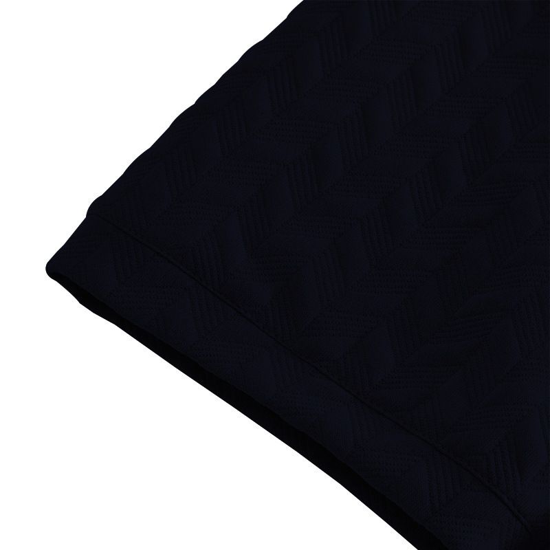 Men's Short-sleeved T-shirt Casual Jacquard Slim Breathable Lapel Short-sleeved Shirt_voghion.com