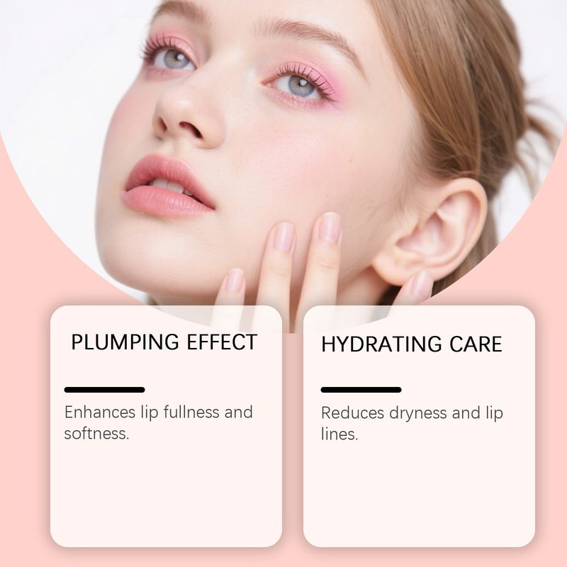 Roze hydraterende glans, natuurlijke kleur, antiaanbaklaag, gemakkelijk aan te brengen, voller en hydraterend, handig lipglazuur_voghion.com