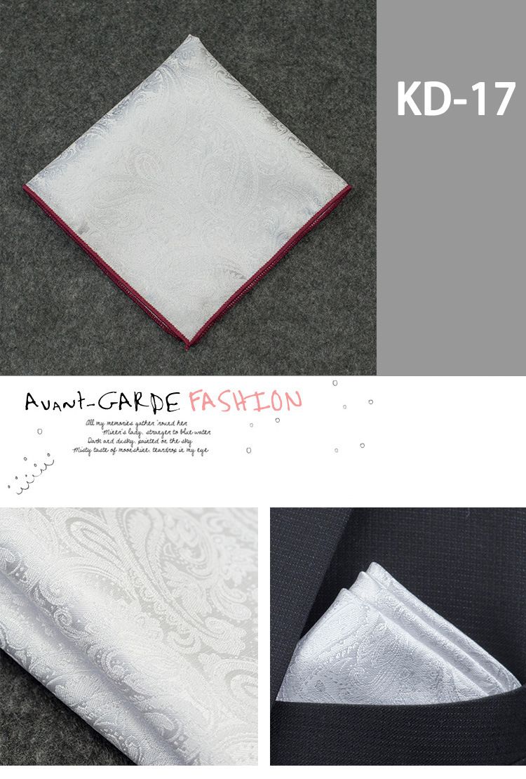 Camicia, piccola sciarpa quadrata, tendenza alla moda, abito, fazzoletto, asciugamano da petto, asciugamano da tasca da uomo_voghion.com