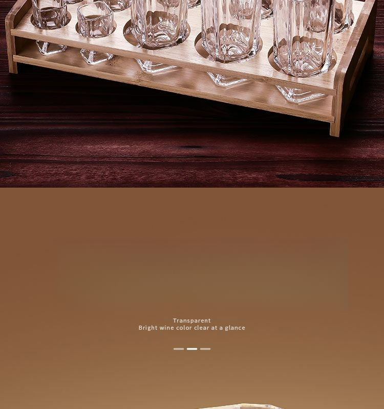 White Pyramid Thickened Divider Set Household Large Capacity One-Cup Special Small Wine Cup_voghion.com