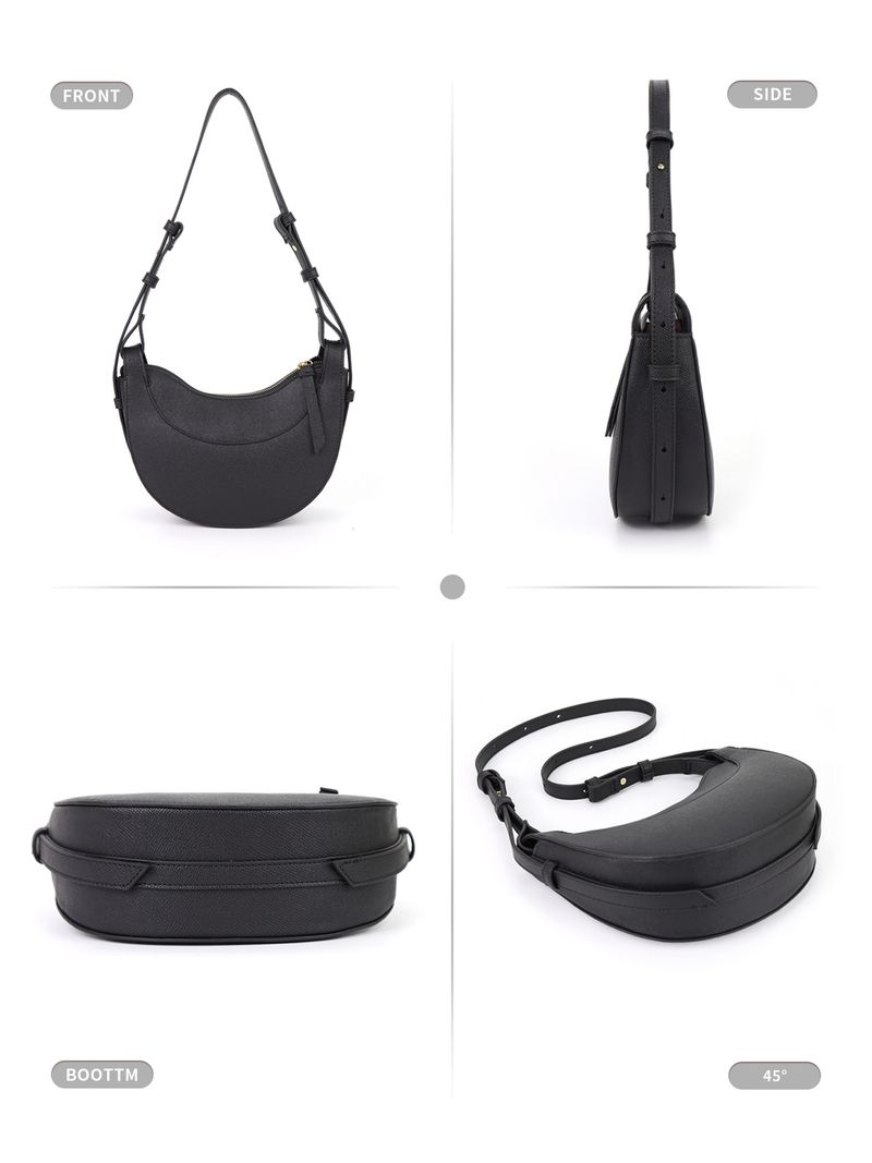 Borsa a tracolla regolabile da donna a mezzaluna, tracolla singola da donna, borsa da ascella a tre usi, in vendita a metà mese_voghion.com