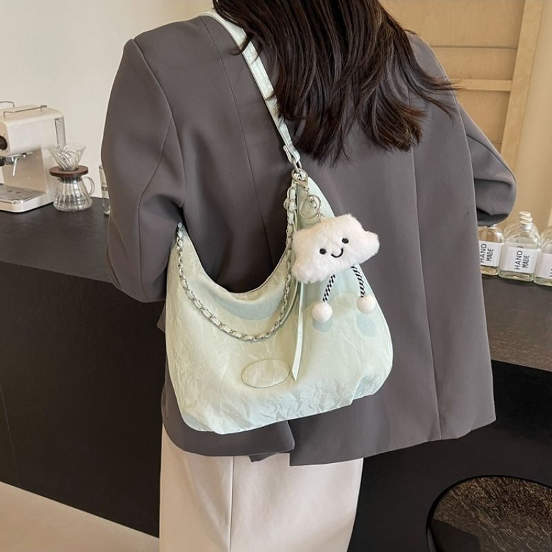 Borsa a tracolla casual da donna, morbida e versatile, per tutti i giorni, estiva, da lavoro, per studenti, 2025, elegante e squisita._voghion.com