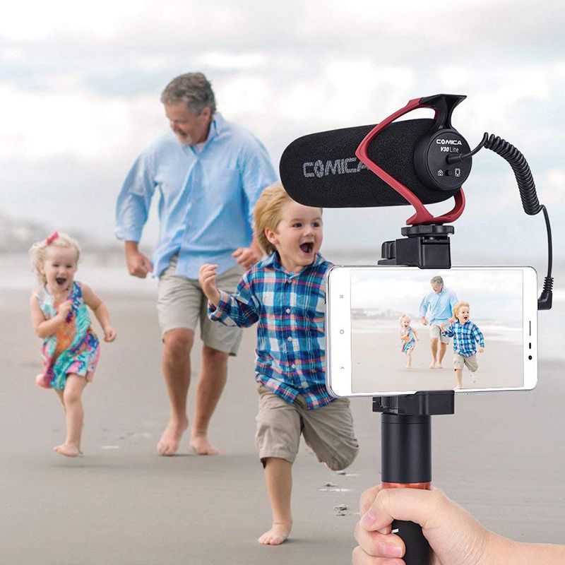 Microfone portátil para câmera, entrevista, conferência, gravação de vídeo, microfone VS RodeMic Go, microfone para Canon Nikon DSLR_voghion.com