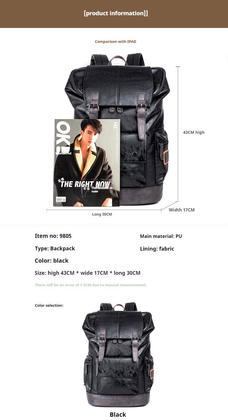 Mochila para hombre, bolso de hombro, mochila, mochila de viaje moderna y popular._voghion.com