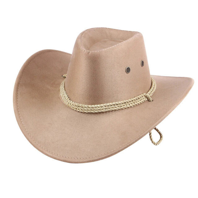 Moderiktig buckethatt i konstläder, cowboy Fedora-hatt, utomhushatt med bred brätte_voghion.com