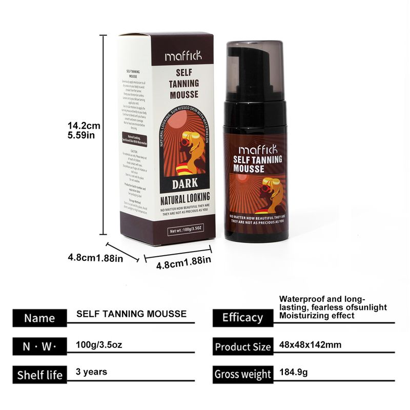 Scrub e trattamenti per il corpo Maffick Tanning Mousse Bubble Bronze Sun Free Sunbathing Sun Boosting Spot_voghion.com
