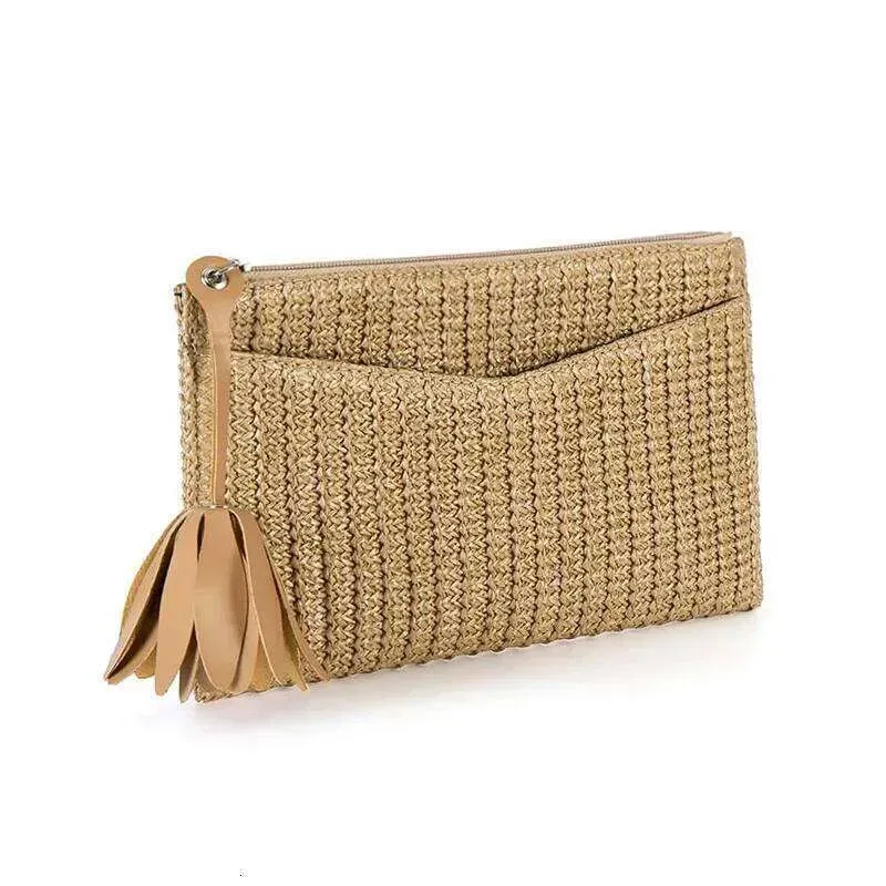 Designer 3Pcs Clutch Taschen Sommer Frauen Stroh Urlaub Große Kapazität Kreuz Reisetasche_voghion.com