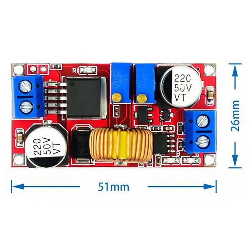 XL4015 feszültségcsökkentő modul, állandó áramerősség és állandó feszültség, nagyáramú, 5A lítium-ion akkumulátor töltő LED-meghajtó_voghion.com