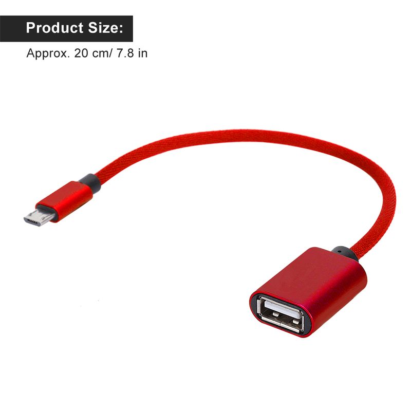 Type-C OTG Data Cable USB Adapter OTG Adapter Converter Micro USB Cables AUX Audio Cable Adapter For AndroidRed_voghion.com