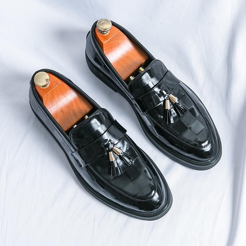 Quastenanhänger Leder Business Abendgarderobe 46 Freizeit-Loafer Weiche Sohle Herren Hochzeitsbräutigam Schuhe Größe 47_voghion.com