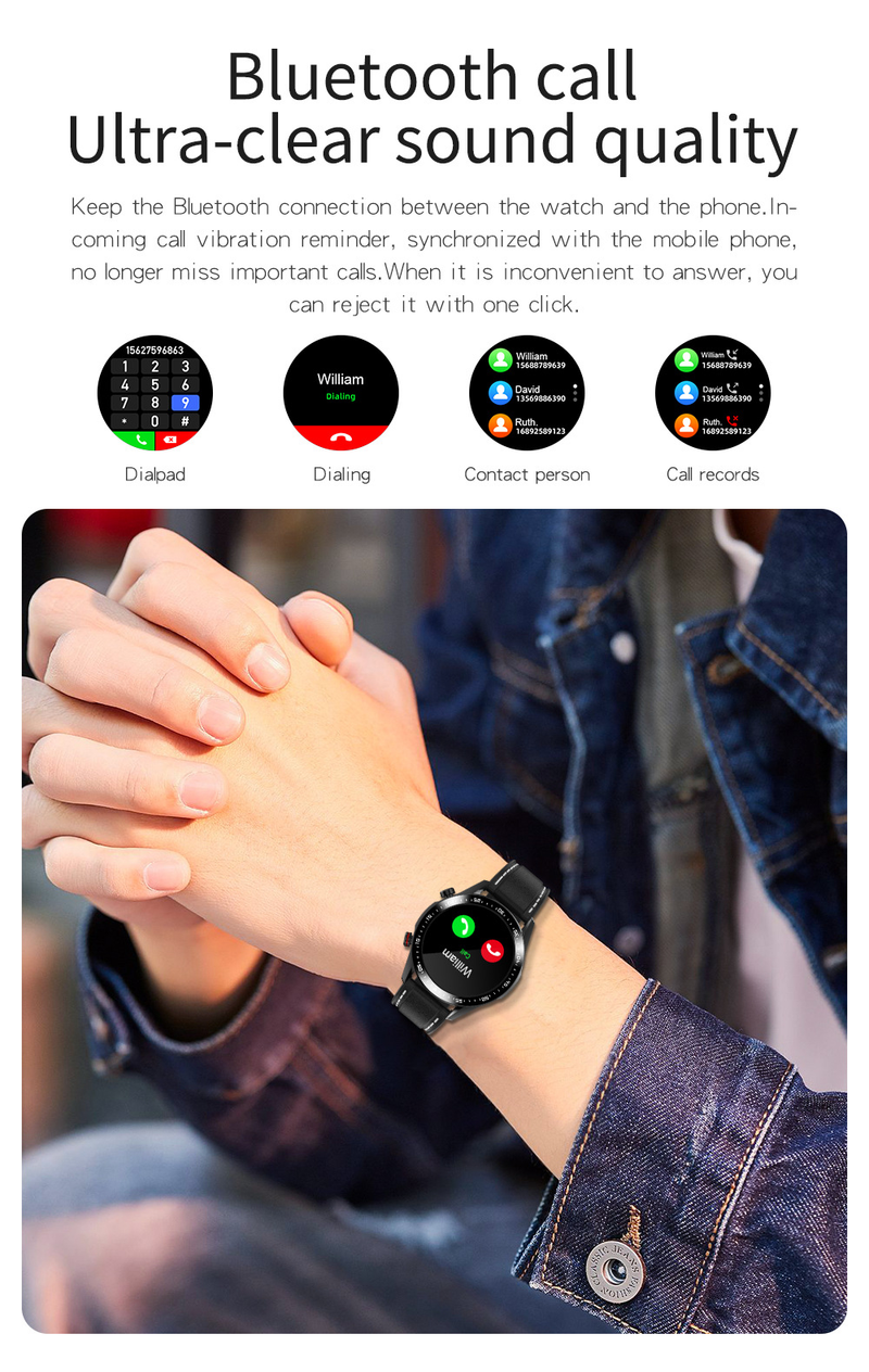 E12 smartwatch oproep ACC luidspreker hartslag bloeddruk bloed zuurstof dual Bluetooth afspelen muziek_voghion.com