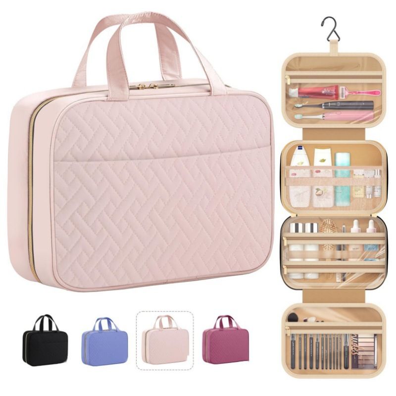 Borse portaoggetti, nuova borsa da viaggio per articoli da toeletta con gancio, borsa da toeletta, borsa cosmetica, elegante set da viaggio portatile_voghion.com