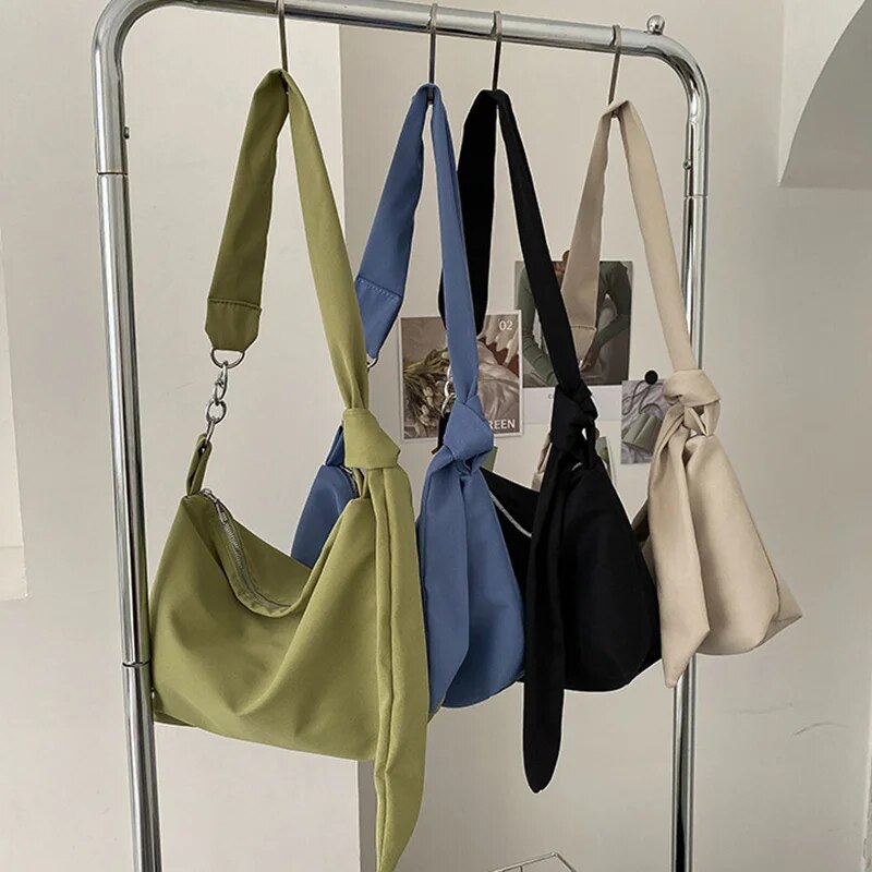 GOLDLON Zwarte crossbodytassen voor vrouwen 2022 Designer handtas Nylon shopper Meisjes ketting Verwijderbare verstelbare riem Messenger schoudertas_voghion.com