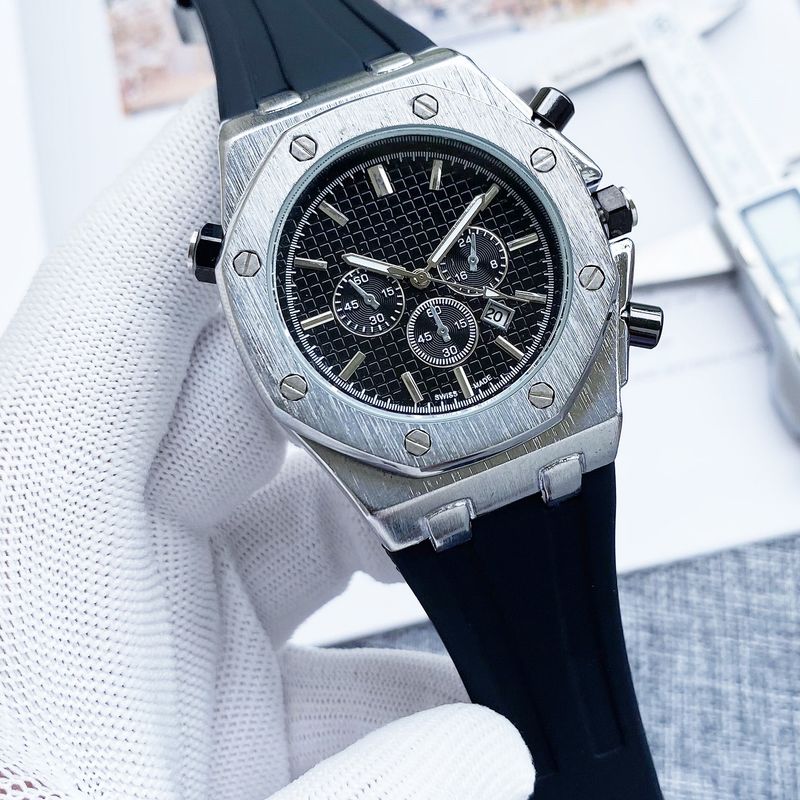 Men's Leisure Love Quartz Tape Multi Functional Full Sky Star Watch Royal Diamond Ring_voghion.com
